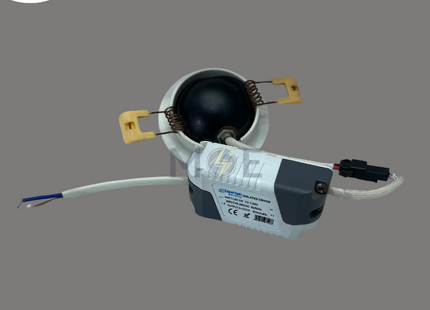 CuperLight LED COB Downlight/ Panel Light White Ceiling Flush Mounted Adjustable Circular Warmwhite 3000K 500Lm 5.5cm 5W | FS-TJ005 | سبوت ليد مدور مخفي متحرك ابيض ورم وايت