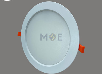 AEG LED Downlight/ Panel Light White Ceiling Flush Mounted Circular Warmwhite 3000K 4200Lm 19cm 42W | 16064 | سبوت ليد مدور هاي باور مخفي ابيض ورم وايت