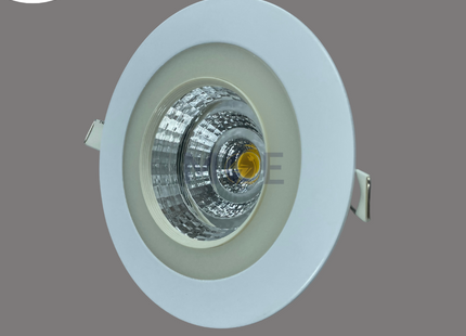 AEG LED COB Downlight/ Panel Light White Ceiling Flush Mounted Circular Warmwhite 1680Lm 16cm 21W | 16034 | سبوت مدور ليد مخفي ابيض ورم وايت
