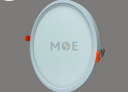 AEG LED Downlight/ Panel Light White Ceiling Flush Mounted Adjustable Circular Warmwhite 3000K 1920Lm 7-22cm 24W | 16154 | سبوت ليد مدور مخفي متحرك ابيض ورم وايت