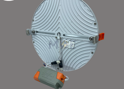 AEG LED Downlight/ Panel Light White Ceiling Flush Mounted Adjustable Circular Warmwhite 3000K 1920Lm 7-22cm 24W | 16154 | سبوت ليد مدور مخفي متحرك ابيض ورم وايت