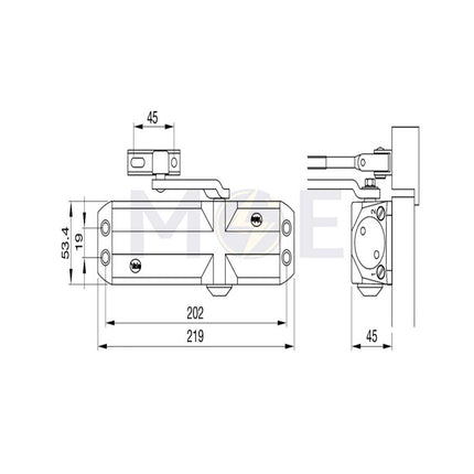Yale 722 Series Overhead Door Closer | 7221220057