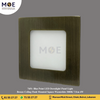 Blue Point LED Downlight/ Panel Light Bronze Ceiling Flush Mounted Square Warmwhite 3000K 7.5cm 4W