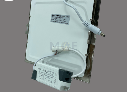 Blue Point LED Downlight/ Panel Light Chrome Ceiling Flush Mounted Square Daylight 6500K 17.5cm 15W | سبوت ليد مربع مخفي كروم دايلايت