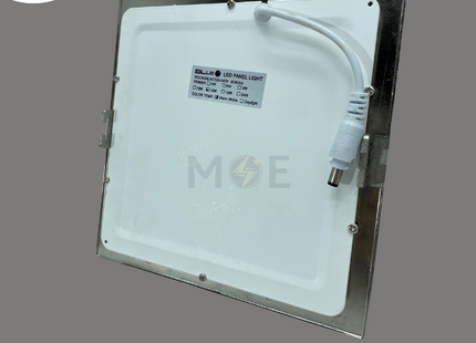 Blue Point LED Downlight/ Panel Light Chrome Ceiling Flush Mounted Square Warmwhite 3000K 17.5cm 15W | سبوت ليد مربع مخفي كروم ورم وايت