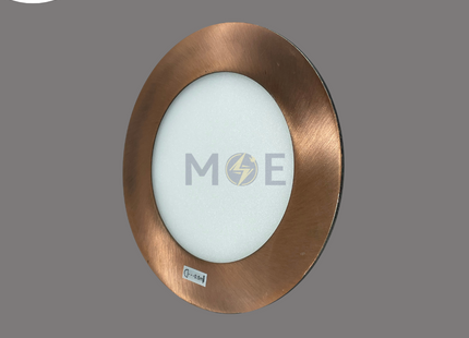 Sighting LED Downlight/ Panel Light RAB Ceiling Flush Mounted Circular Warmwhite 3000K 15.5cm 12W | Sitng-LX-R-2835/12W | سبوت ليد مدور مخفي برونز احمر ورم وايت