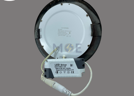 Sighting LED Downlight/ Panel Light RAB Ceiling Flush Mounted Circular Warmwhite 3000K 15.5cm 12W | Sitng-LX-R-2835/12W | سبوت ليد مدور مخفي برونز احمر ورم وايت
