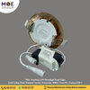 Noorberg LED Downlight/ Panel Light Gold Ceiling Flush Mounted Circular Warmwhite 3000K 7.5cm 5W | Norbrg-6238-3 | سبوت ليد مدور مخفي ذهبي ورم وايت