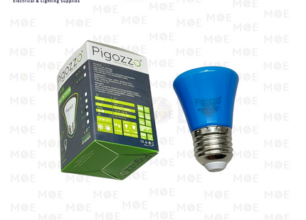 Pigozzo Opal LED Night Lamp Blue E27 1.5W | PIG-B17009 | لمبة ليد برم نواصة ازرق