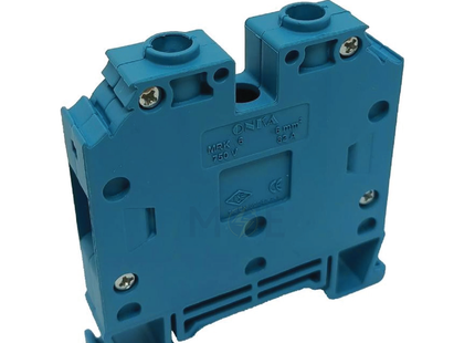 ONKA Rail Terminal Block Blue 6mm | ON-MRK 6-BLU | جنكسيون سكة ازرق