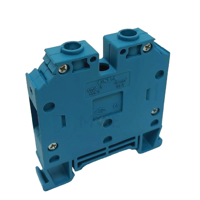 ONKA Rail Terminal Block Blue 6mm | ON-MRK 6-BLU