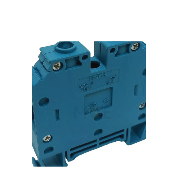 ONKA Rail Terminal Block Blue 4mm | ON-MRK 4-BLU