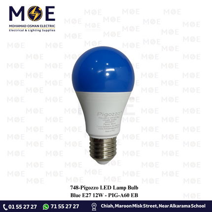 Pigozzo LED Lamp Bulb Blue E27 12W | PIG-A60 E