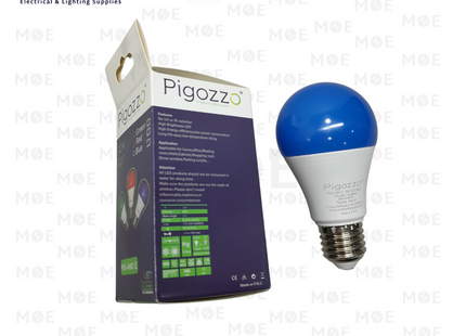 Pigozzo LED Lamp Bulb Blue E27 12W | PIG-A60 E | لمبة ليد برم بول ازرق
