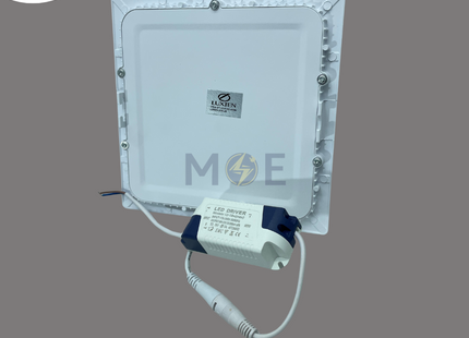 Luxten LED Downlight/ Panel Light White Ceiling Flush Mounted Square DayLight 7000K 900Lm 18cm 15W | LUX-SY-15W-NS WH DL | سبوت ليد مربع مخفي ابيض دايلايت