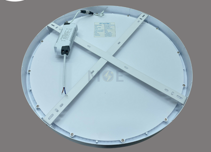 CuperLight Led Downlight/ Panel Light White Ceiling Surface Mounted Circular Warmwhite 50W 50x50cm | PF50*50 Surface | سبوت ليد مدور ظاهر ابيض ورم وايت