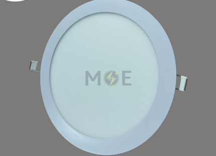 AEG LED Downlight/ Panel Light White Ceiling Flush Mounted Circular CoolWhite 1530Lm 20.5cm 18W | 16001 | سبوت ليد مدور مخفي ابيض دايلايت