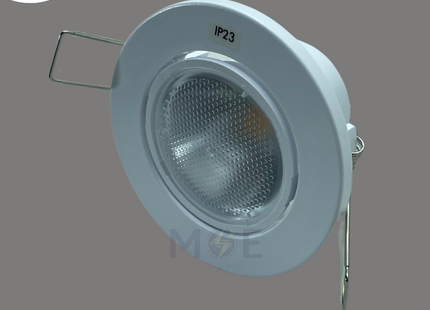 MEGAMAN LED Downlight/ Panel Light White Ceiling Flush Mounted Adjustable Circular Warmwhite 2800K 250Lm 6cm 4W | F52600RC | سبوت ليد مدور مخفي متحرك ابيض ورم وايت