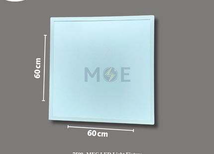 MEC LED Panel Light Fixture White Surface Square Daylight 6000Lm 6000K 60x60cm 60W | Mec-JM-XD4801 | شاسي ليد مربع ظاهر ابيض دايلايت