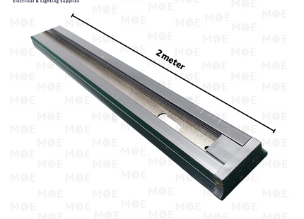 Cuperlight Surface Mounted 2 Wire Track Light Rail Black 2mt | سكة سبوت اسود