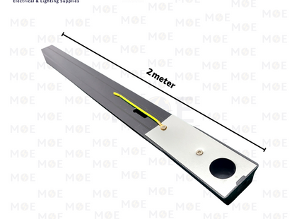 Cuperlight Surface Mounted 2 Wire Track Light Rail Black 2mt | سكة سبوت اسود