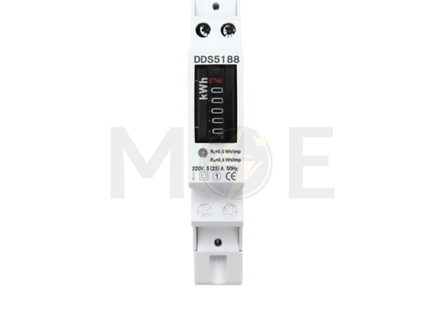 SEG Single Phase Energy Meter KwH 230V AC 50Hz 5-32A 1module | DDS2588-1 | عداد كيلو وات سكة رفيع واحد فاز