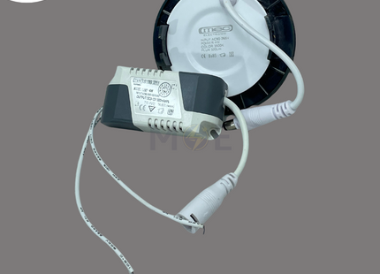 Mec LED Downlight/ Panel Light Bronze Ceiling Flush Mounted Circular Warmwhite 3500K 320Lm 7.5cm 4W | سبوت ليد مدور مخفي برونز ورم وايت