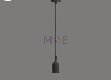 Pendant Light Lampholder Black E27 1mt | تنزيلة دوي اسود