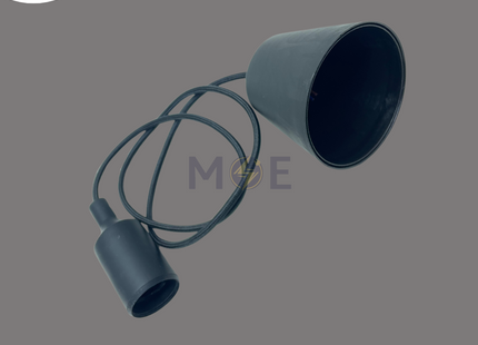 Pendant Light Lampholder Black E27 1mt | تنزيلة دوي اسود