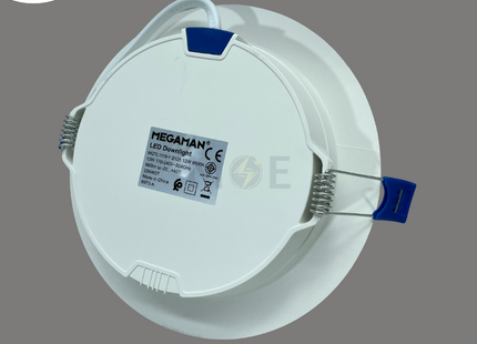 MEGAMAN LED Downlight/ Panel Light White Ceiling Flush Mounted Circular Daylight 6500K 960Lm 12.5cm 12W | MQTL1119Y12W.D | سبوت ليد مدور مخفي ابيض دايلايت