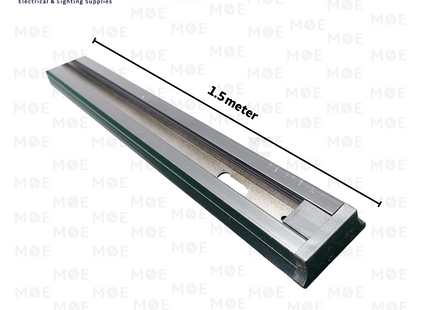 Cuperlight Surface Mounted 2 Wire Track Light Rail Black 1.5mt | سكة سبوت اسود
