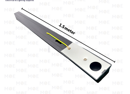 Cuperlight Surface Mounted 2 Wire Track Light Rail Black 1.5mt | سكة سبوت اسود