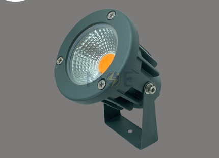 CuperLight LED Gray COB Garden Spike Spotlight Pink IP65 AC85-265V 7W | 3003-7W | سبوت ليد شك بي كي رمادي ضو زهري