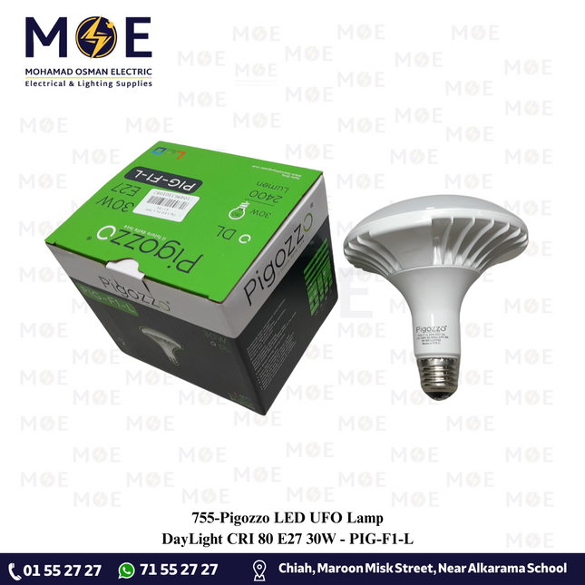 Pigozzo LED UFO Lamp DayLight CRI 80 E27 30W | PIG-F1-L 061901L00743