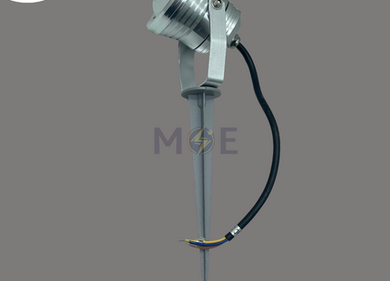 CuperLight Led Gray COB Garden Spike Spotlight Warmwhite IP65 AC170-250V 10W | SV-10W | سبوت شك ليد بي كي كروم رمادي ورم وايت