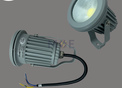 CuperLight LED Gray COB Garden Spike Spotlight Daylight IP65 AC170-250V 15W | SV-15W | سبوت ليد شك بي كي رمادي دايلايت