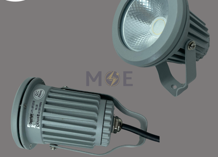 CuperLight LED Gray COB Garden Spike Spotlight Blue IP65 AC170-250V 15W | SV-15W | سبوت ليد شك بي كي رمادي ضو ازرق