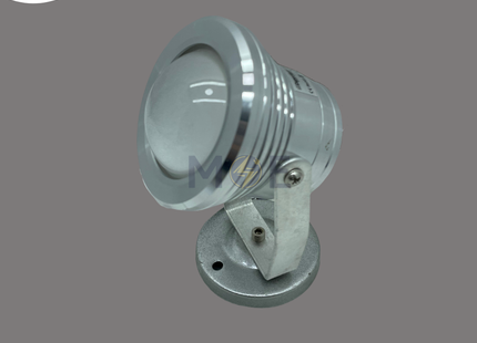 CuperLight LED Silver COB Adjustable Garden Spotlight With Flat Base Warmwhite IP65 AC170-250V 10W | سبوت ليد ظاهر متحرك مع قاعدة فضي ورم وايت