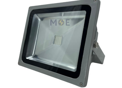 Cuperlight COB LED Floodlight Gray 30W Blue IP65| BK-30W | برجكتور ليد انارة مطري رمادي ضو ازرق