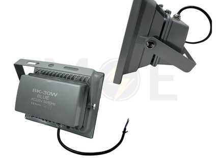 Cuperlight COB LED Floodlight Gray 30W Blue IP65| BK-30W | برجكتور ليد انارة مطري رمادي ضو ازرق