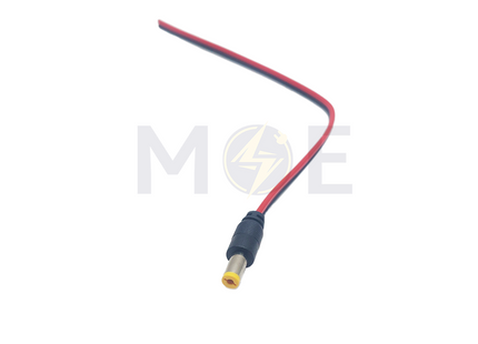 DC Power Pigtail Cable Male Barrel Plug 4×2.5×9.5mm for CCTV Camera 24cm فيش كاميرا دكر مع شريط