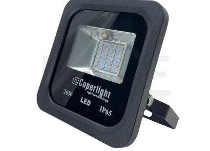 Cuperlight SMD LED Floodlight 20W Purple 2000Lm IP65 | 17F06 | برجكتور ليد انارة مطري اسود ضو موف