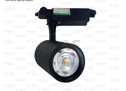 Yansu LED COB Track Light Head Spot Black CoolWhite 30W | سبوت ليد على سكة اسود كول وايت