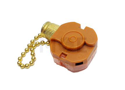 KTE Ceiling Fan Pull Chain Speed Control Switch 3 Speed 4 Wire | E87438 3089