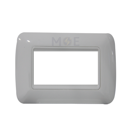 Master Plastic Cover Plate White 3module | 45202