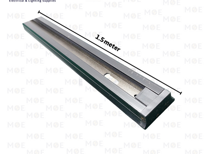 Surface Mounted 2 Wire Track Light Rail Black 1.5mt | سكة سبوت اسود
