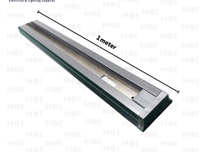 Surface Mounted 2 Wire Track Light Rail Black 1mt | سكة سبوت اسود