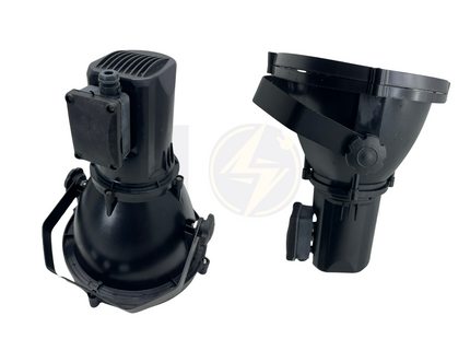 Cuperlight Floodlight Single Headed Black E27 IP65 | برجكتور انارة مطري مدور مفرد اسود