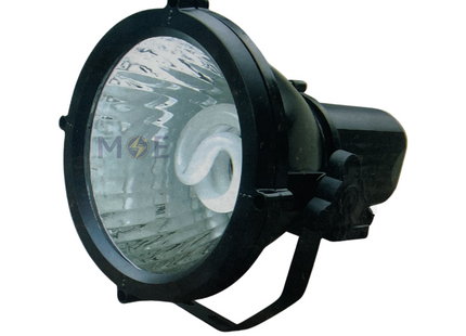 Cuperlight Floodlight Single Headed Black E27 IP65 | برجكتور انارة مطري مدور مفرد اسود