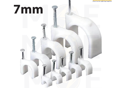Bandex Cable Clips / Wall Wire Clips 7mm | PNK07WE | اتاش للكابل